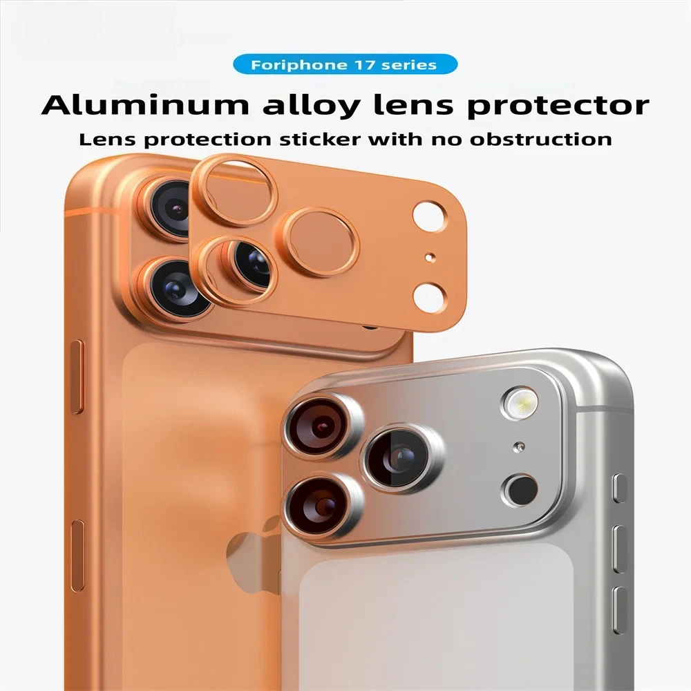 1Set HD Alloy Metal Camera Tempered Glass Film For IPhone 17 Air 17 Pro 17 Pro Max Anti-scratch Lens Ring Protector Cap Accessol