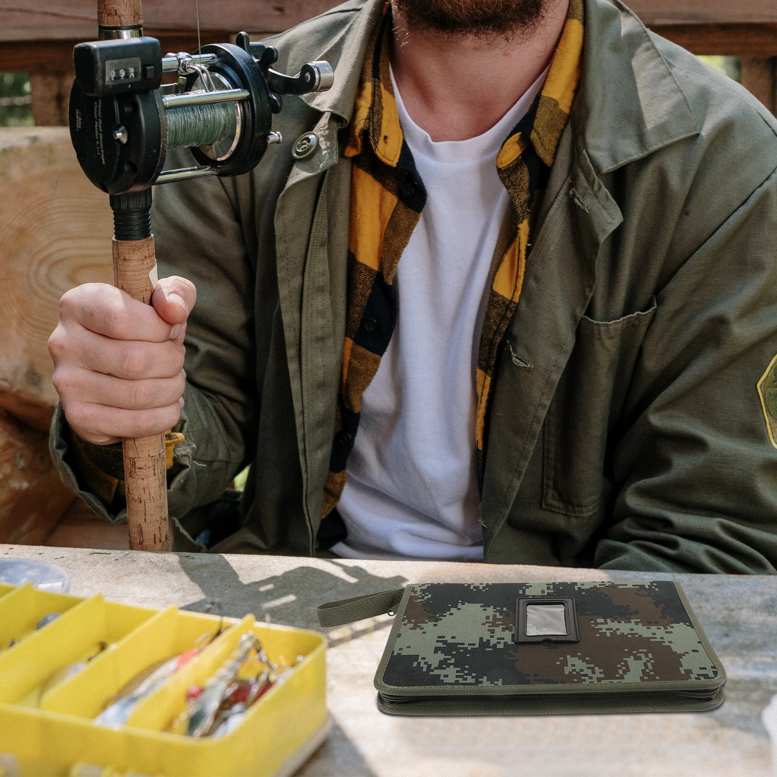 

Tactical Comm Tool Pouch ganizer Portable Storage Outdoor Camouflage Compact Pen Holder Portable Tool Pouch Document Case