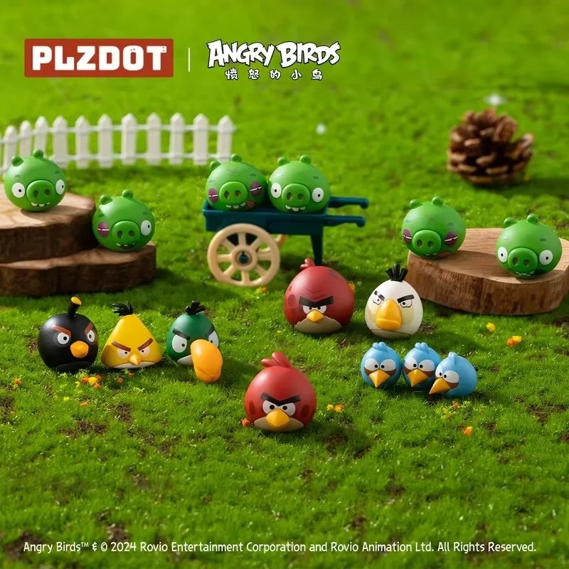 PLZDOT Angry Birds Classic, adorável caixa surpresa, decoração de mesa, estilo Frozen, estilo Dourado, figura de qualidade original.