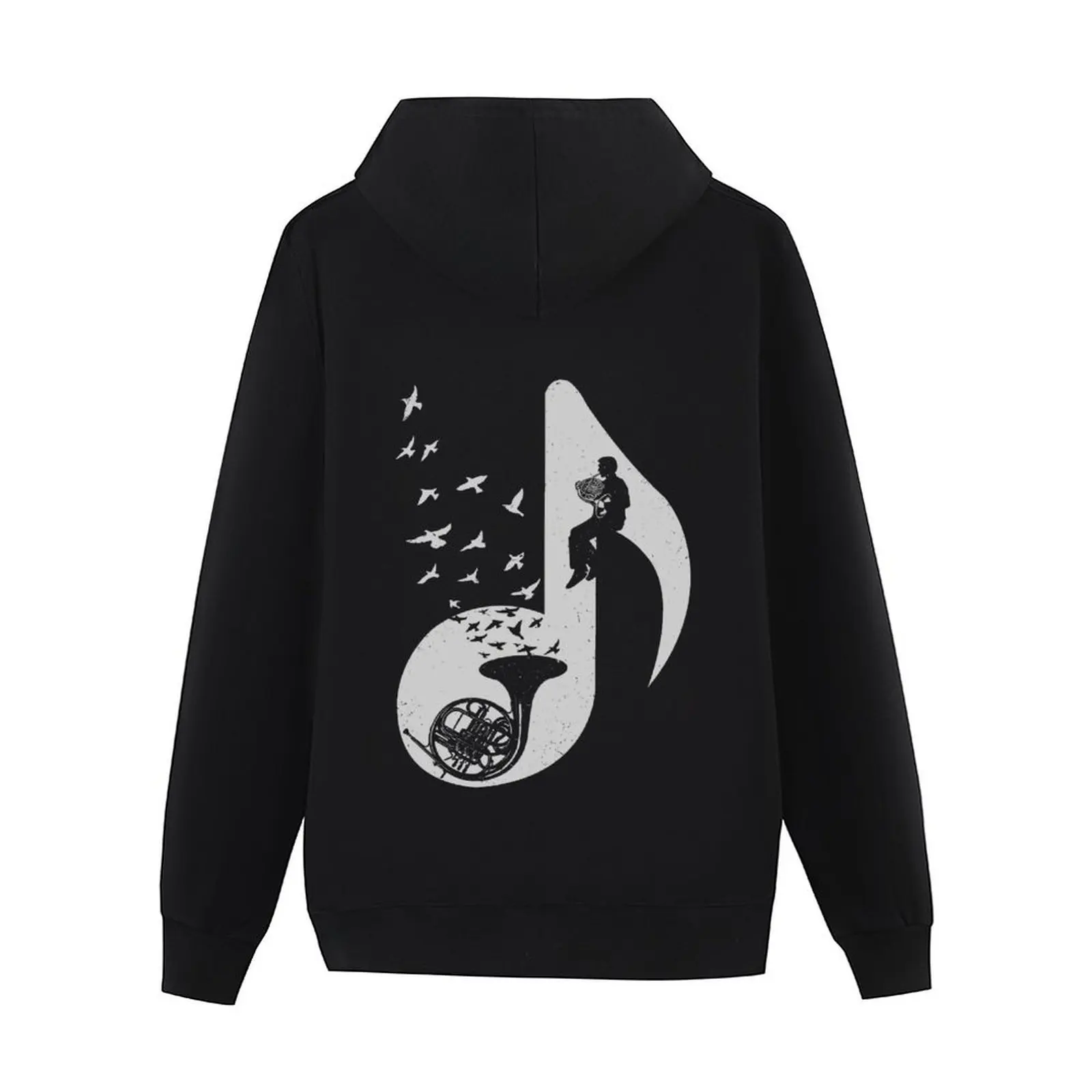 Musical note - French Horn Hoodie men's sweat-shirt blouse men's sweat-shirt set mens clothing new in hoodies & sweat-shirt