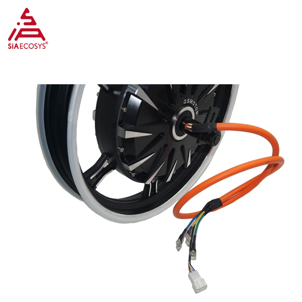 SiAECOSYS QSMOTOR 17*2.5inch QS260 35H V1 2000W 72V BLDC Hub Motor for Electric Motorcycles