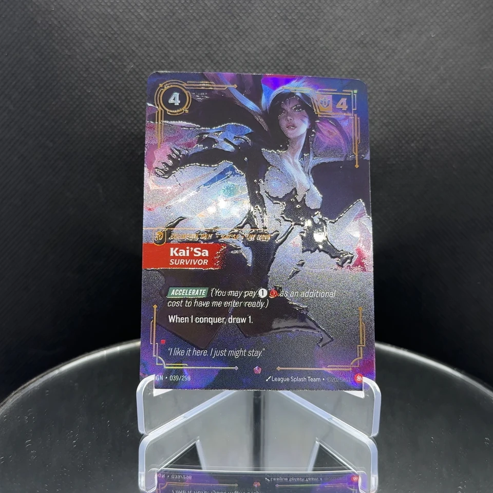 League of Legends Kai'Sa Survivor Card 3-Piece Foil Collectible