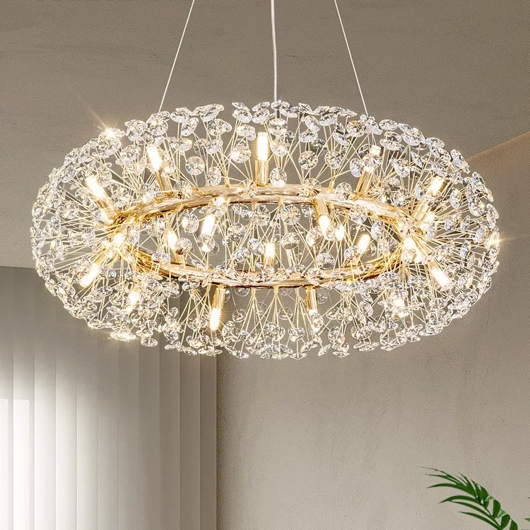 

Luxury lamp, dandelion living room, light luxury net red master bedroom, dining room, crystal lamp, simple chandelier