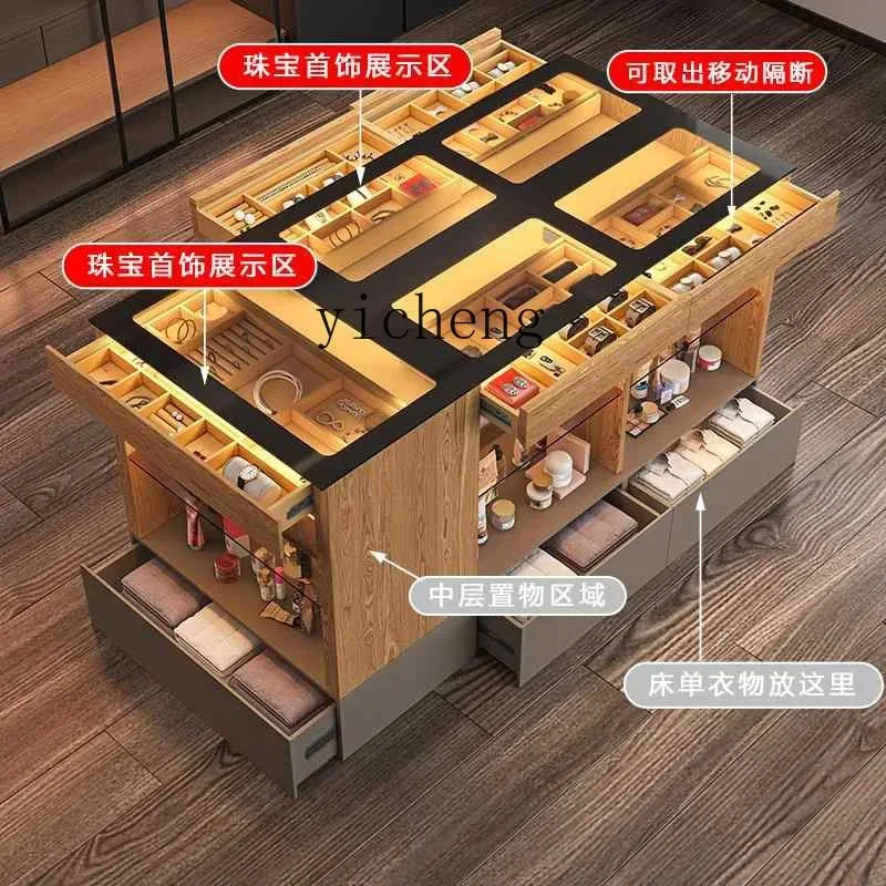 Gz-21 High-end Jewelry Display Cabinet Photography Building Storage Cloakroom Middle Island Cabinet