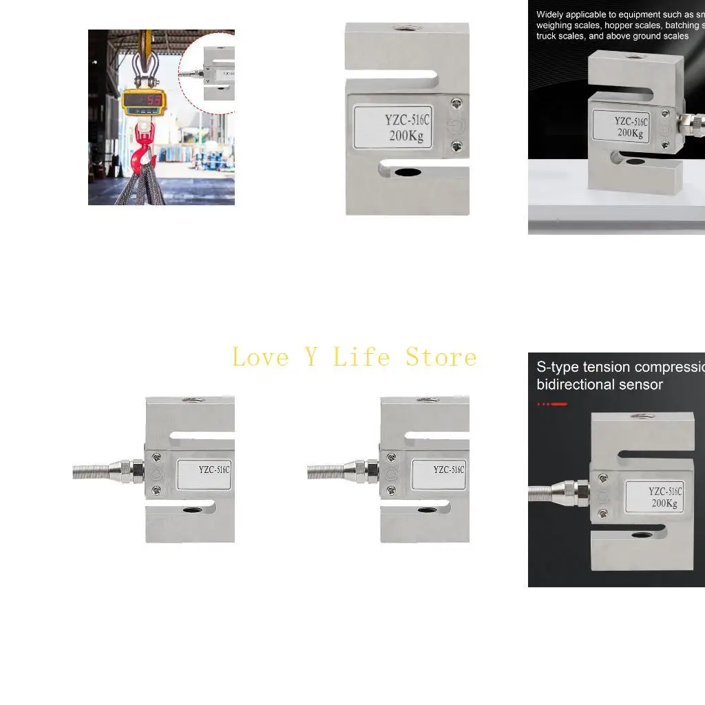 

L74C Тип S Ячейка измерения силы Датчики взвешивающей силы с двумя экранированными выходными кабелями Простая установка для