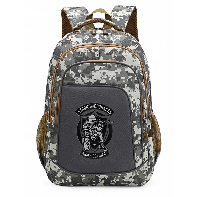 

Повседневный спортивный рюкзак на открытом воздухе, уличный стиль, многослойное хранилище, большая вместимость