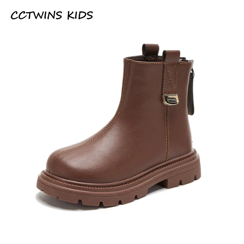 

Kids Boots Winter Toddler Girls Fashion Brand Short Ankle Boots Genuine Leather Boys Children Warm Fur Shoes Classic Soft Sole