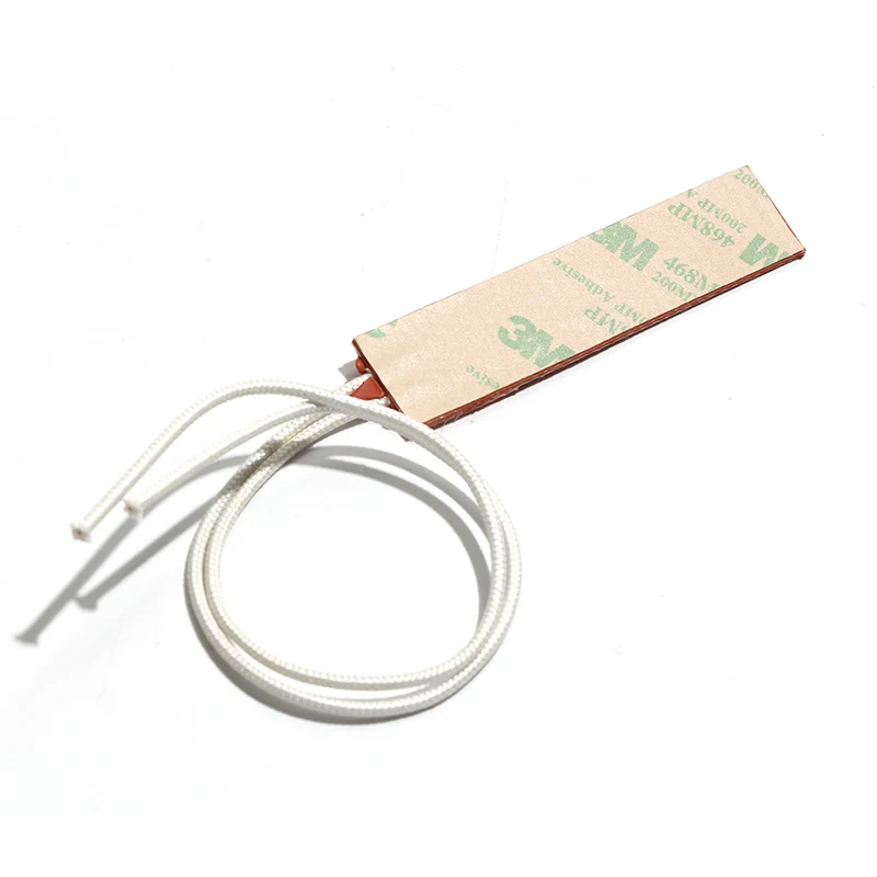 Silicone Heating Sheet Mini Heating Plate Heater Heating Pad 15*95mm 12V2.5W/24V10W with 3M Adhesive Tape Lead 200mm view 5