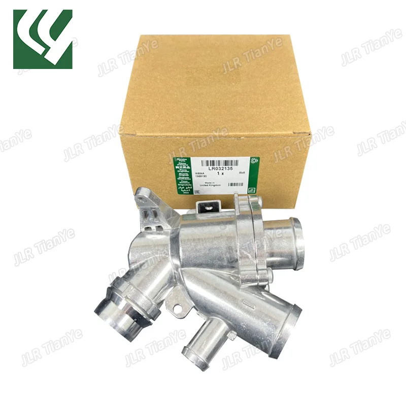 LR035124 LR032135 Aluminum Assembly Coolant Thermostat Housing For Range Rover RR Sport