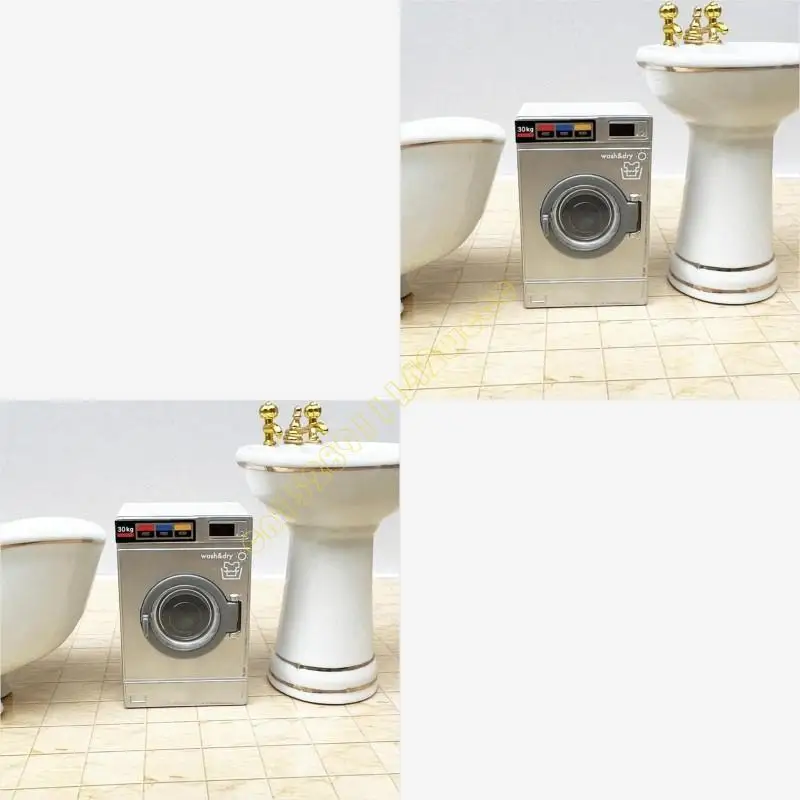

Dollhouses Dryers 1:12Doll House Washing Machine DIY Dollhouses Washer And Dryer DXAD