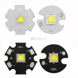 Original xml2 t6 emissor de led de alta potência branco fresco branco neutro branco quente em 12mm 14mm 16mm 20mm preto/branco/cobre pcb