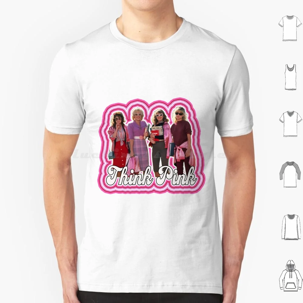 Camiseta de algodón para hombre y mujer con estampado DIY de Pink Ladies Grease 2 Michelle Pfeiffer-Think Pink, Grease 2 Michelle Pfeiffer Lorna Luft