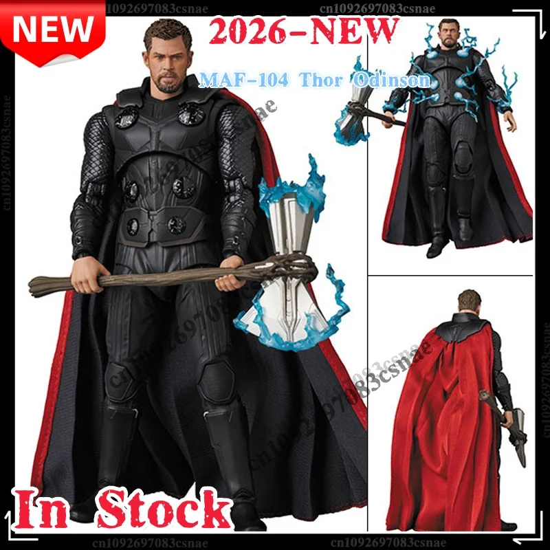 

16cm Avengers Thor Odinson Nordic God of War Articulated PVC Action Figure with Battle Axe Anime Statue Desktop Decoration Gift​