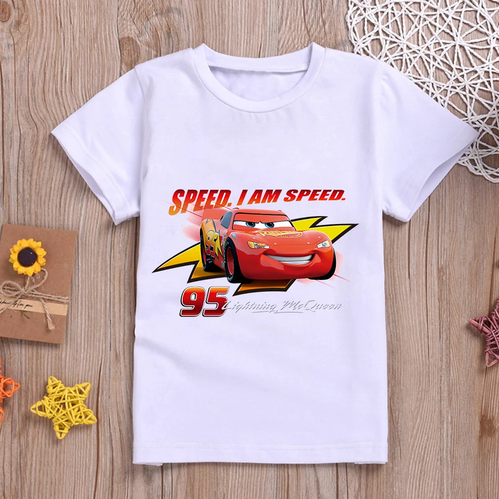 Cars Pixar Lightning McQueen Heat Transfer Stickers for T Shirt Iron on Patches for Clothing Hoodies Disney Cartoon Decor Gift