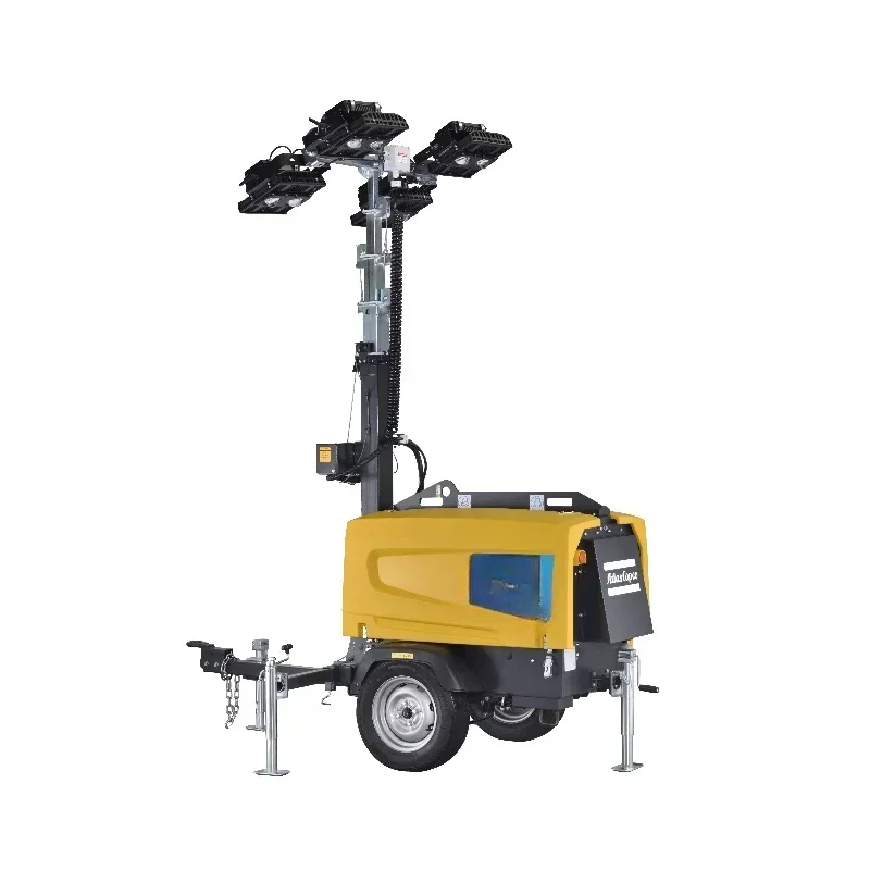 Torres de luz móveis com tecnologia LED V5 V5+ Torre de luz LED Hilight