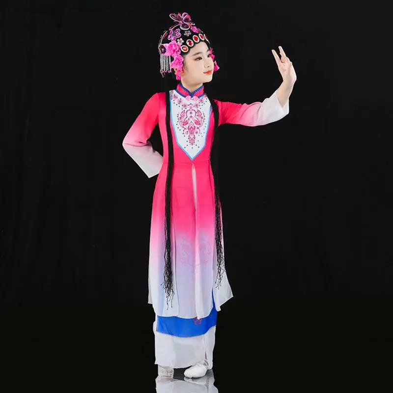 Children's Peking Opera Performance Costumes Girls Huadan Clothes Chinese Traditional Hanfu Student Opera Competition Uniform