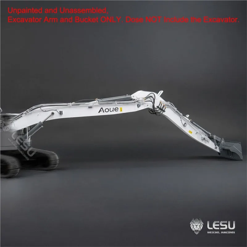 1/14 LESU Metal Long Arm for 7CH Valves RC Hydraulic Excavator LR945 DIY Remote Control Digger Model Upgraded Refit Parts