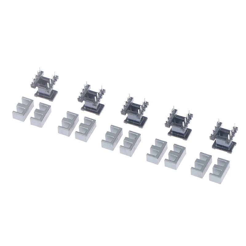 5Sets New EE10 4 With 4pin Transformer Bobbin PC40 Ferrite Core Vertical