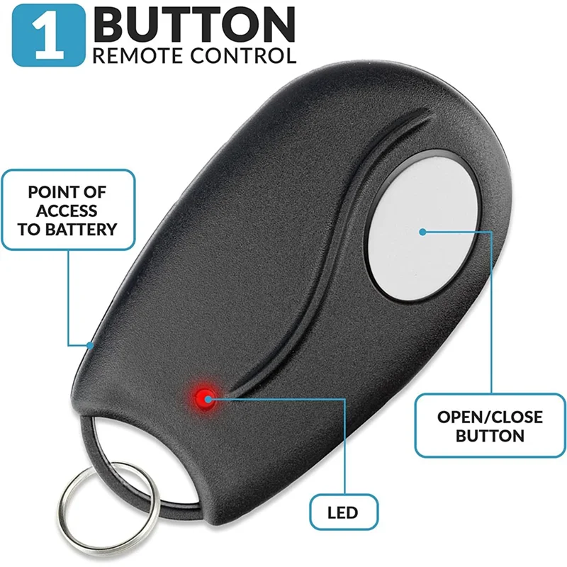 Paquete de 2 dígitos para control remoto de abridor de puerta de garaje lineal Megacode ACT-31B, Compatible con LD033, LD050