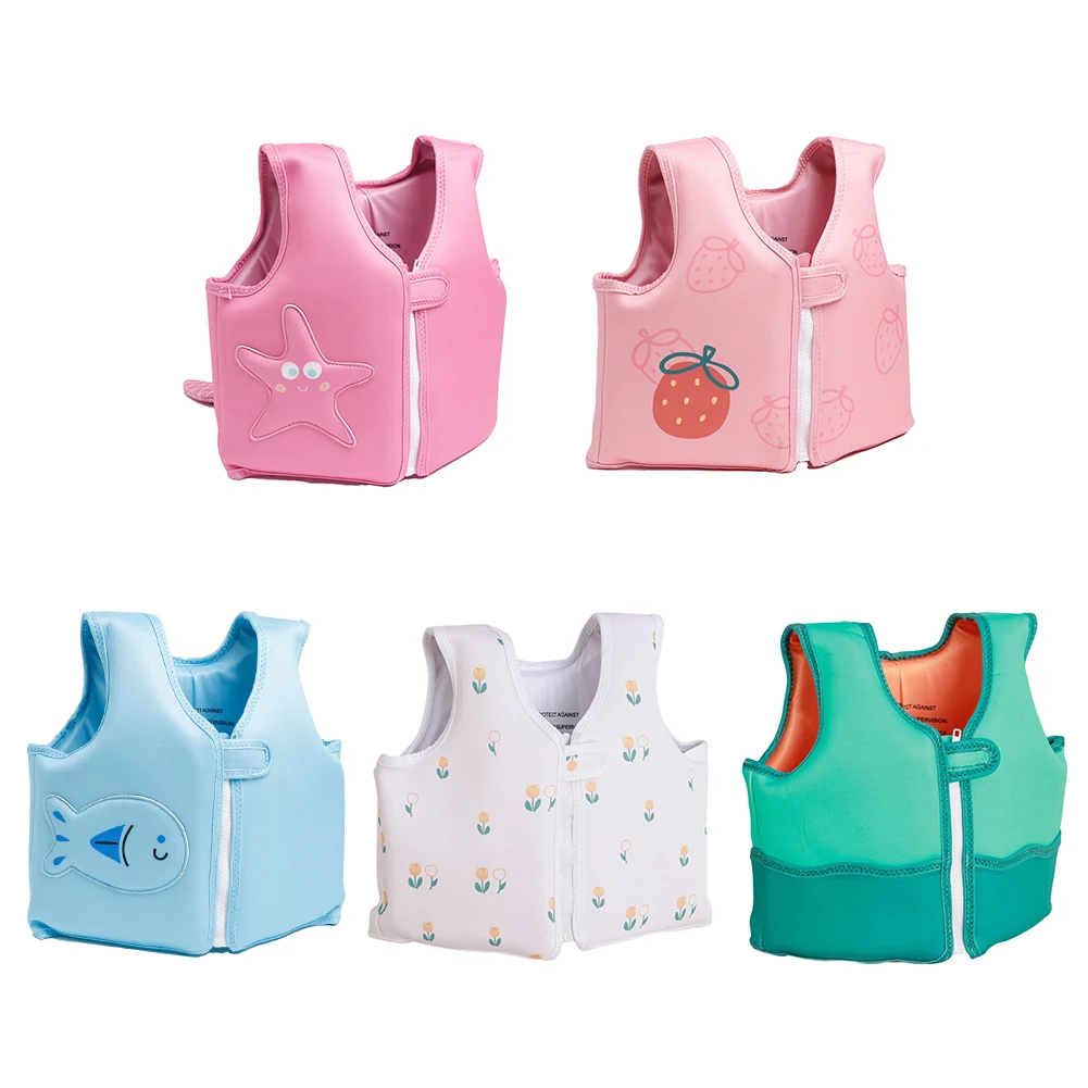 Child Bathing Swimming Life Float Cute Three-dimensional Design Infant Buoyancy Vest Jacket Swim Gear for Toddler Girls Boys