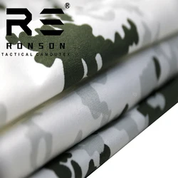 German Spot Snow Camouflage 500D Nylon Fabrics waterproof Abrasion Resistant Tactical Vest Luggage Cloth
