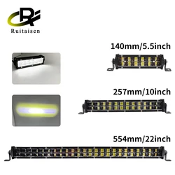 6D Super Bright 22'' 120W Dual Row LED Light Bar Spotlight 12V Work Light Barra 4x4 ATV Truck Car Roof off-road use Driving Lamp