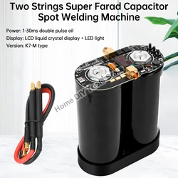 Dual Pulse Farad Capacitors Spot Welder Handheld 18650 Lithium Battery Spot Welding Machine Control Board DIY Kit 0.1-0.3mm