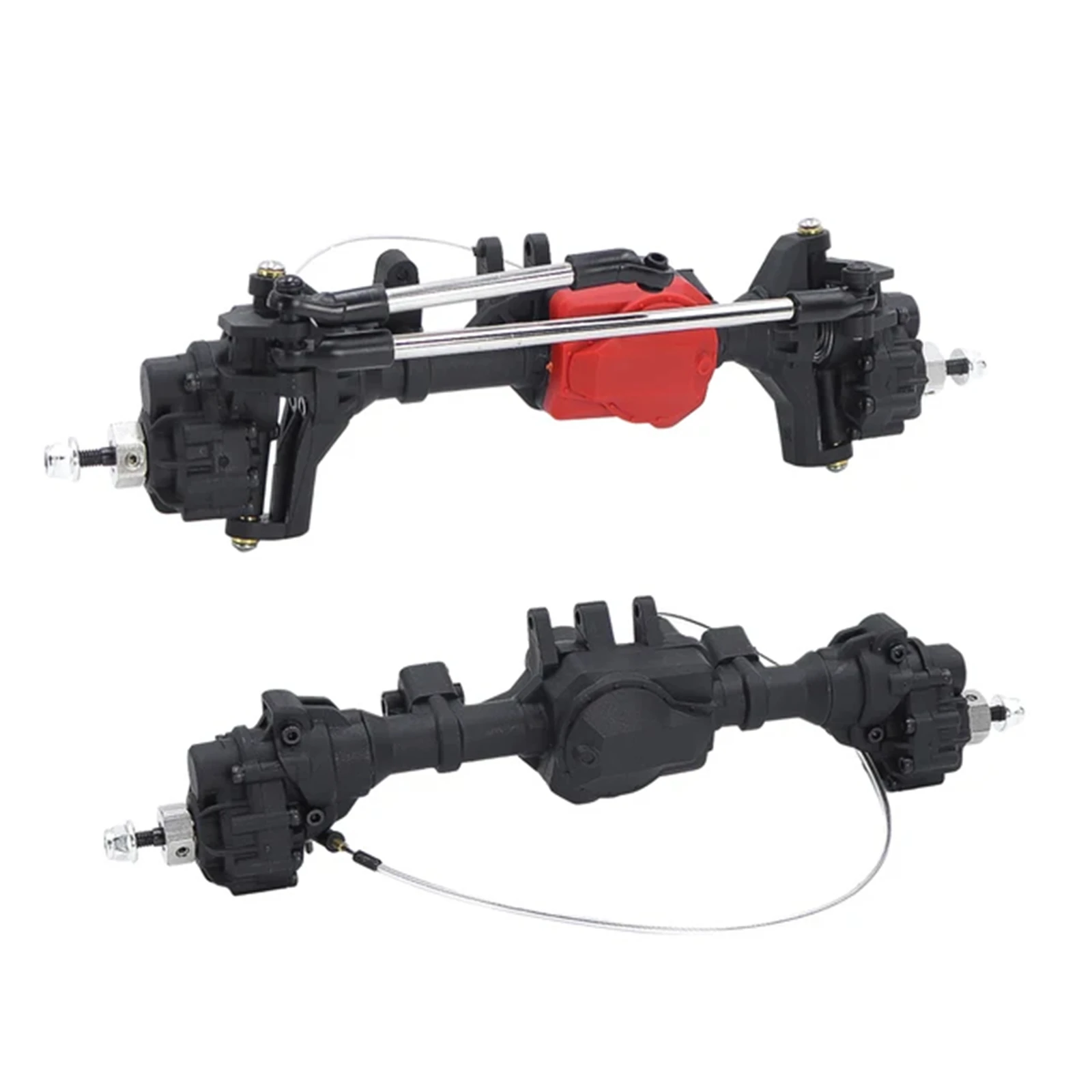 1/10 RC Crawler Front Middle Rear Axle Portal Axles With T-Lock Differential For TRAXXAS 1/10 TRX4 TRX6 6WD RC Car  Upgrade Part