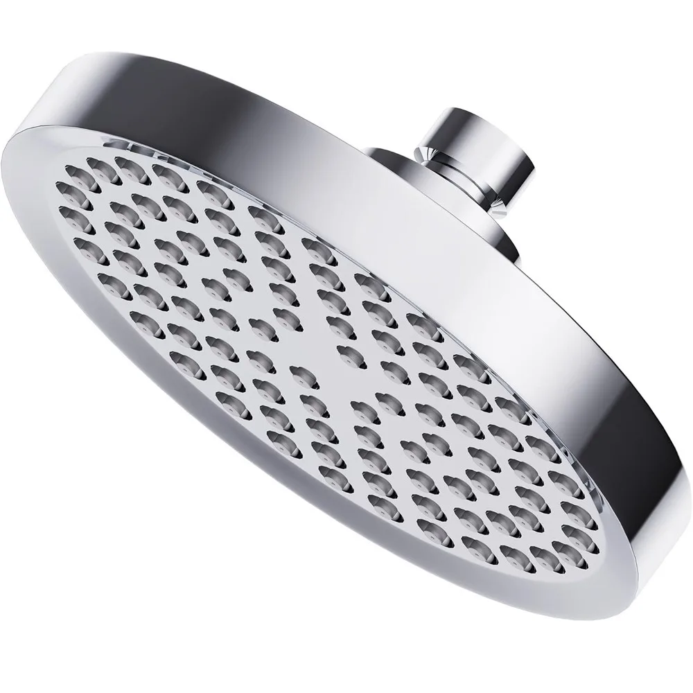 

Easy Install Water Saving Rain Shower Head High Flow Adjustable Shower Head Square High Pressure Bathroom Shower Head SPA