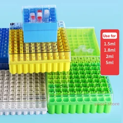 Tube box frozen storage tube box sample frozen box flip tube box 25 81 100 cell 0.5ml 1.5ml 1.8ml 2ml 5ml 1 Piece