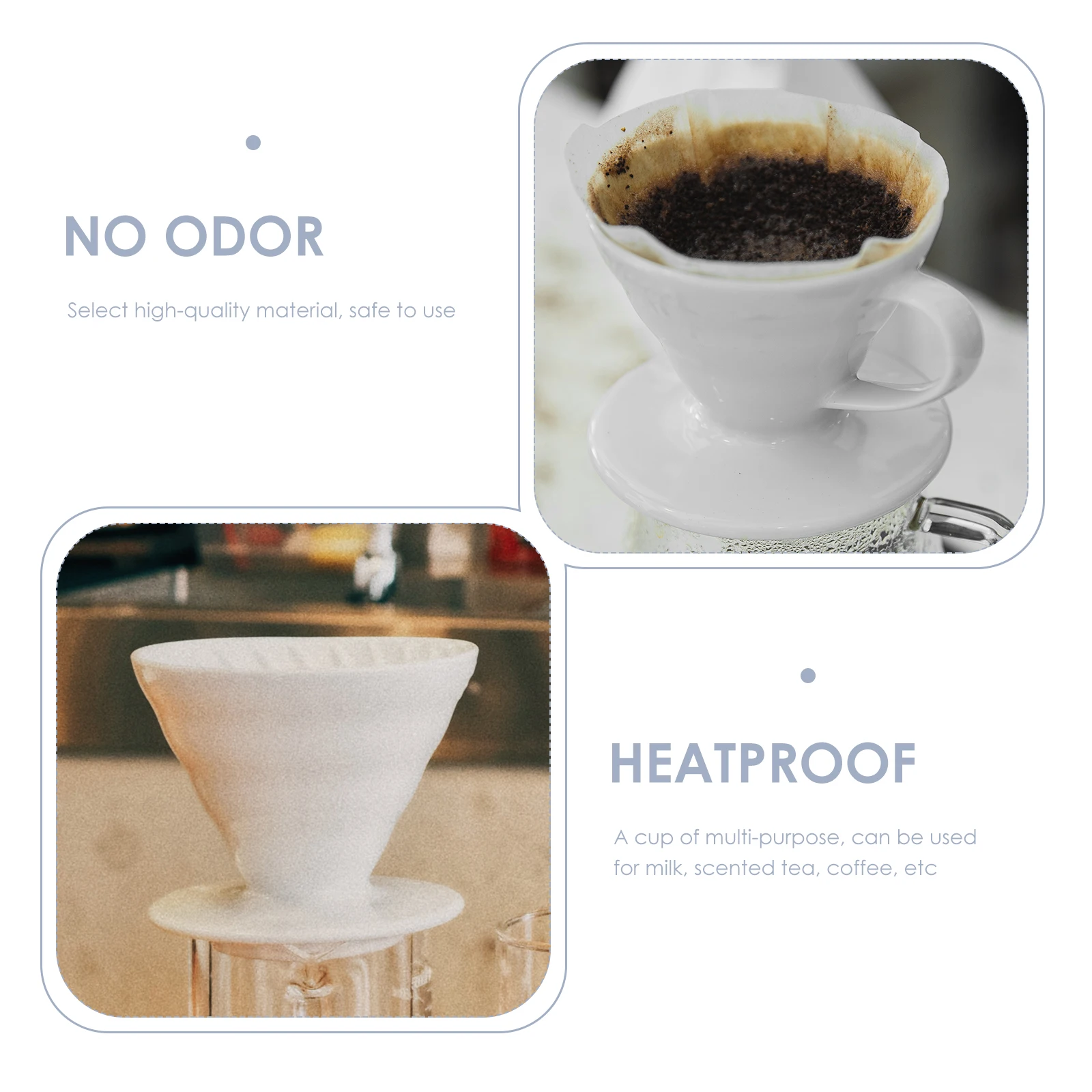 

1 шт., керамический фильтр для кофе, утолщенная ручная капельница для аксессуаров для приготовления кофе, домашняя кухонная воронка, инструмент