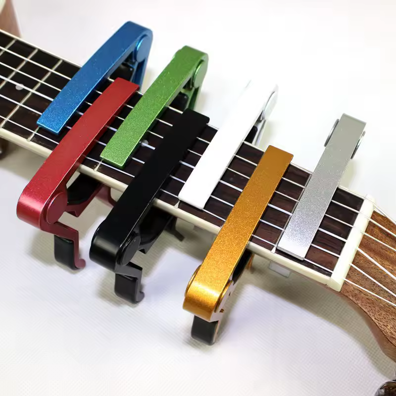 High Quality Aluminium Alloy Metal New Guitar Capo Change Clamp Key Acoustic Classic Guitar Capo  For Tone Adjusting - Image 3