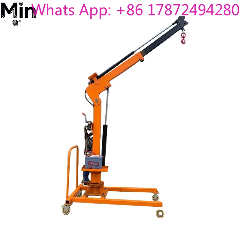 Mobile Hydraulic Crane, Simple Rotation, Truck Loading Cantilever Hoist Frame