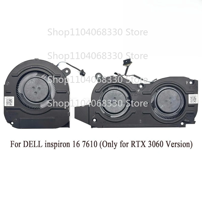 Nouveau ventilateur pour processeur et carte graphique (CPU+GPU) pour DELL Inspiron 7610 0H1YC7 05CXK8, compatible uniquement avec la RTX 3060.