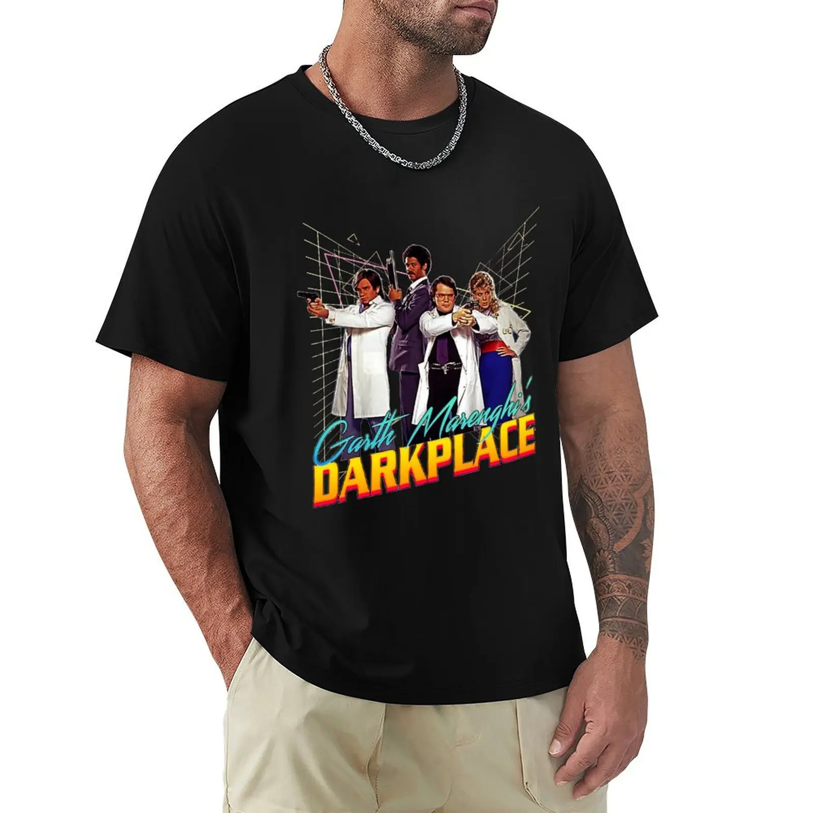 

Darkplace 80s Version T-Shirt Casual Holiday Short Sleeve Tee