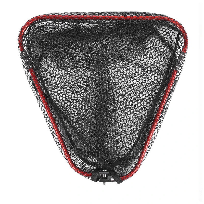 Dreieck Net Kopf Aluminium legierung 8mm Schraube Klapp Dip Net 40/60/65cm Kleben Net Outdoor angeln Werkzeug Zubehör