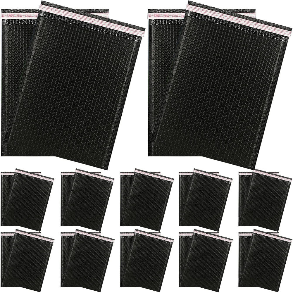 20 قطعة فقاعة البريدية مغلفات الشحن الذاتي ختم مبطن أكياس التعبئة والتغليف الواقية للمجوهرات مستحضرات التجميل الملابس الإلكترونيات