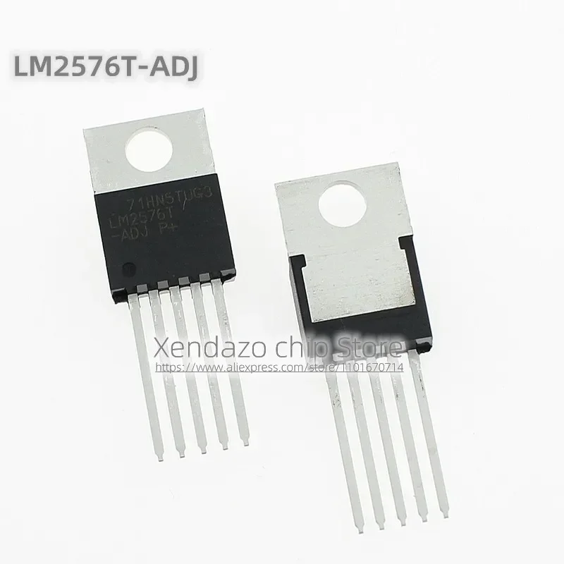 5pcs/lot LM2576T-ADJ LM2576T 2576T TO-220-5 package DC-DC power chip Voltage regulator chip
