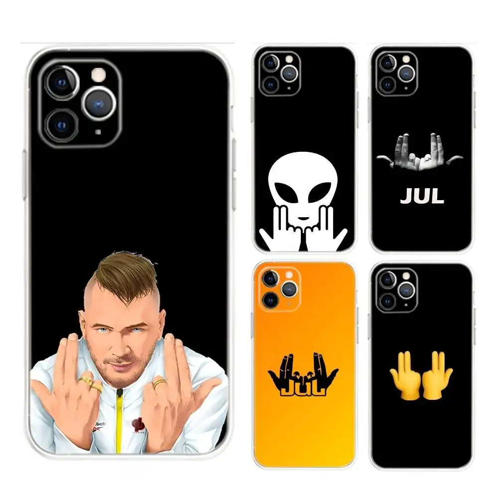 

Rapper Jul Phone Case For iPhone 17,16,15,14,13,12,Mini,11,Pro,Max,Plus,Air,X,XR,XS,8,SE,2020, Transparent Cover