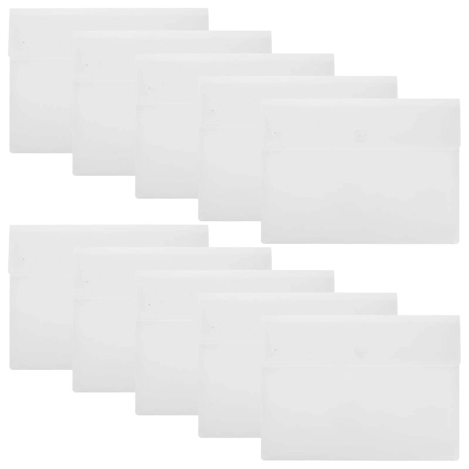 

10 шт. папок для документов формата А4, большой емкости, водонепроницаемые, из полипропилена, с кнопкой-защелкой, органайзер для офисных документов, отчетов и...