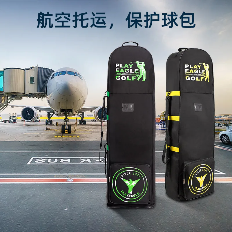 Playeagle Golf Travel Plane Bags With Wheel And Foldable Golf Club Travel Cover for Airlines Golf Aviation Bag