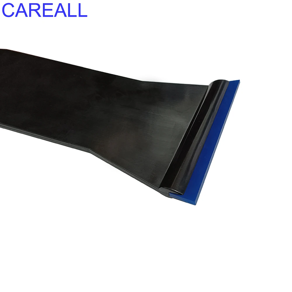 CAREALL Bulldozer Black Squeegee with Rubber Edge for Vinyl Application Tool Long Scraper Car Tint Windshield Cleaning