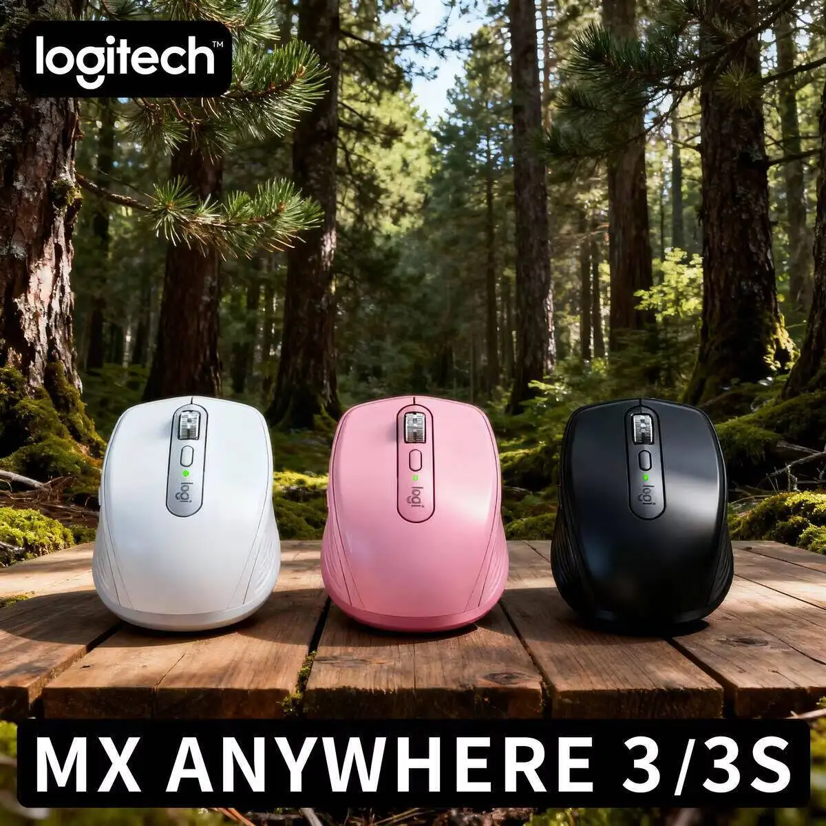 

Logitech Master Series MX Anywhere 3S Bluetooth Беспроводная бесшумная мышь Мягкий звук Офисный женский планшет