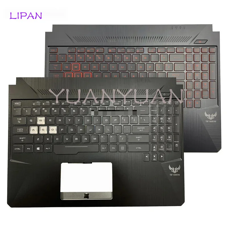 L new for Asus TUF gaming fx505 fx505d fx505dt fx86 fx86g palmrest upper case with backlit keyboard 15.6