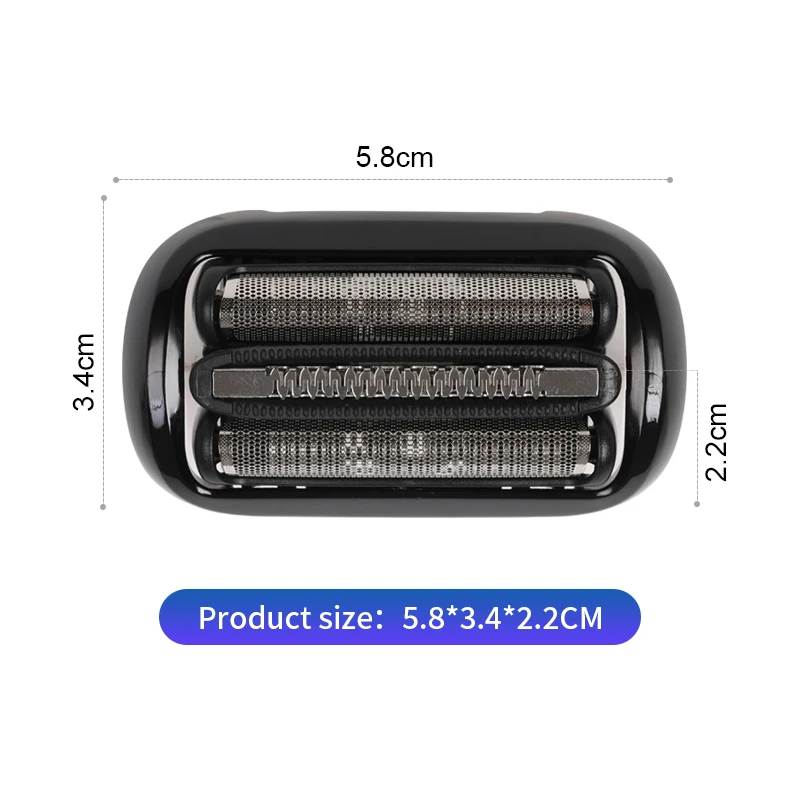 2PCS 54B Replacement Head 54B For Braun Electric Shaver 5018S/5020S/5035S/5049S/5050CS/5762/5764/6075CC/6020S/6040CS/6072CC