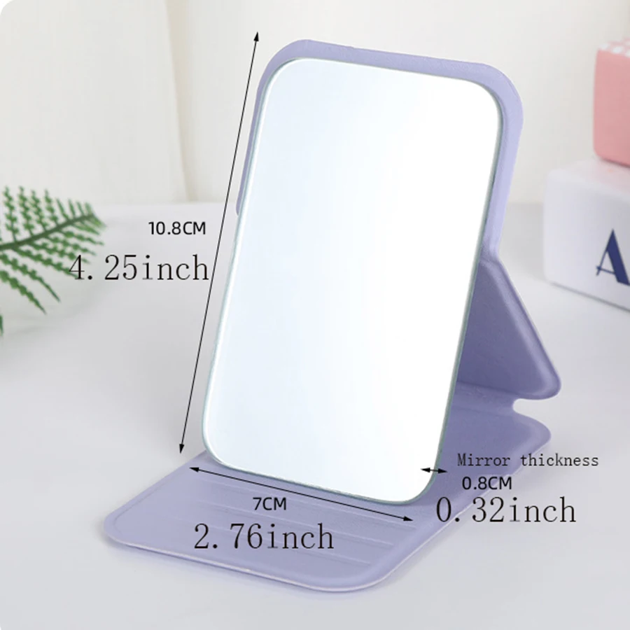 Personalized Customized Small Mirror Makeup Mirror Portable Folding Mirror Desktop Standable Mini Portable Personalized Gift