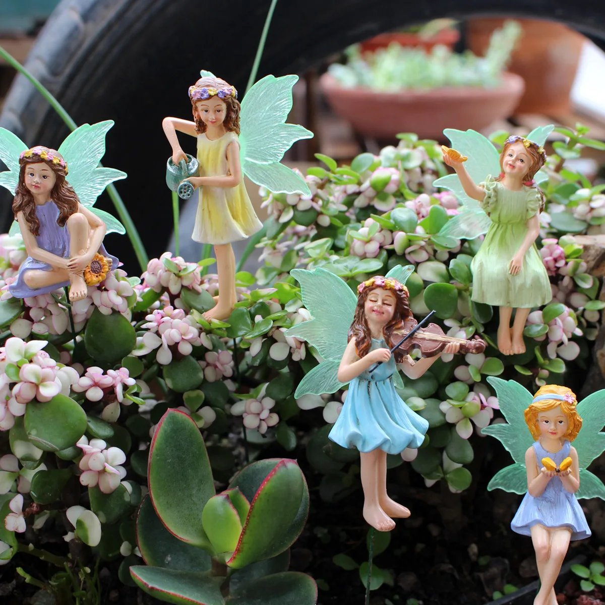 ‌Glowing Fairy Garden Stake - Fairy-Inspired Garden Decor for Outdoor
