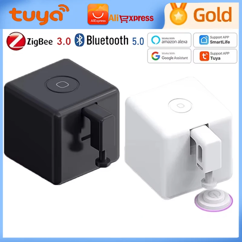 

Tuya Finger Robot Zigbee Bluetooth Fingerbot Plus CR2 battery version Robot Button Pusher Switch Bot Work With Smart Life App