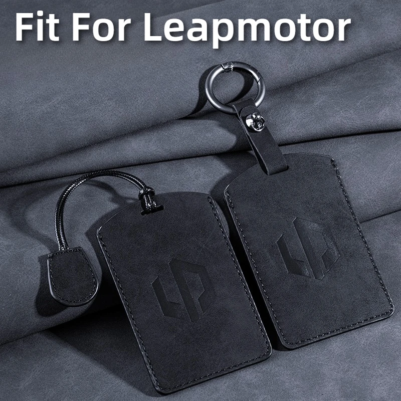 

Fit For Leapmotor C11 C10 C16 T03 C01 B10 Car Key Card Holder NFC Smart Card Case Suede Protective Shell