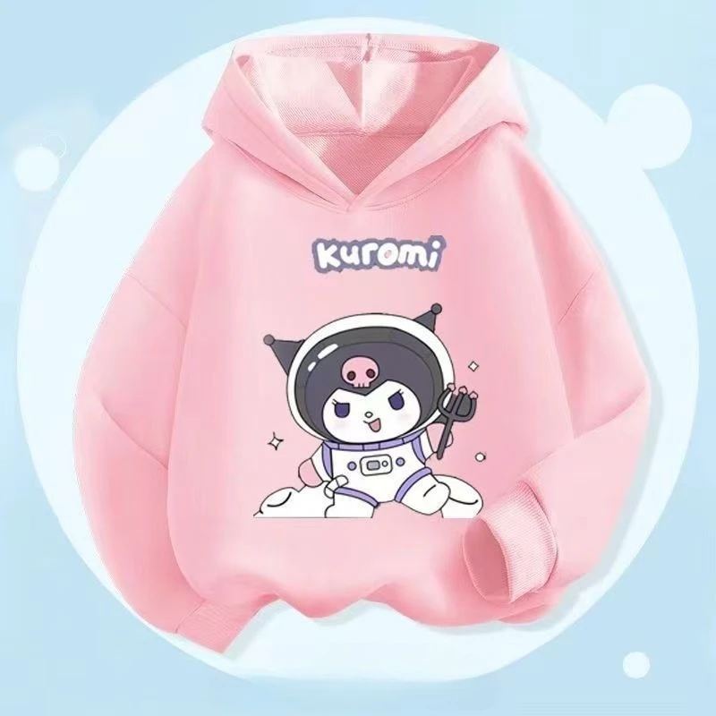 سترة بغطاء للرأس للفتيات من Kulomi ناعمة ومريحة 2026 مطبوعة متوسطة وكبيرة للأطفال البنات للخريف والشتاء ملابس علوية كرتونية للأطفال #1